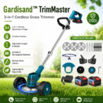 Gardisand™ TrimMaster 3-in-1 Cordless Grass Trimmer, Weed Eater & Edger
