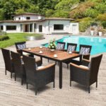 Gardisand™ AcaciaGrand 9-Piece Outdoor Dining Set