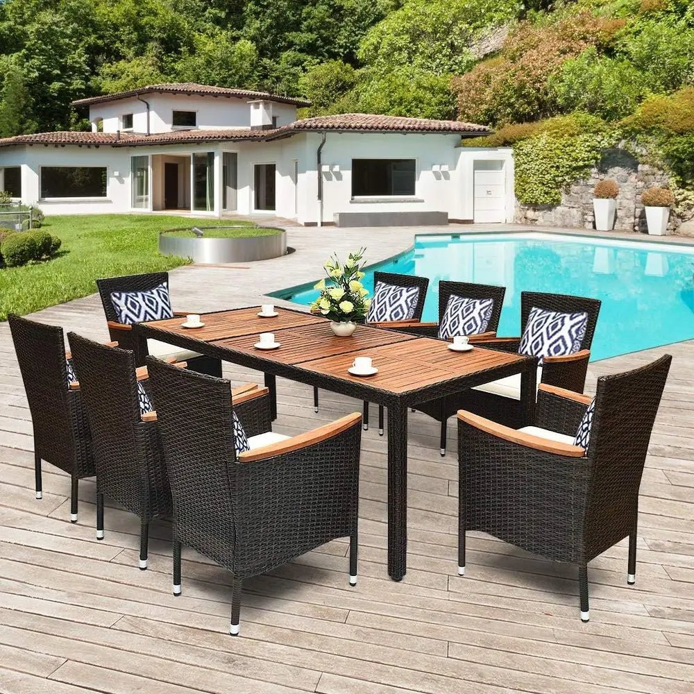 S0918ebeb71404e50bf9aa28bb68a3abdx.jpg Gardisandâ„¢ AcaciaGrand 9-Piece Outdoor Dining Set - Image 1