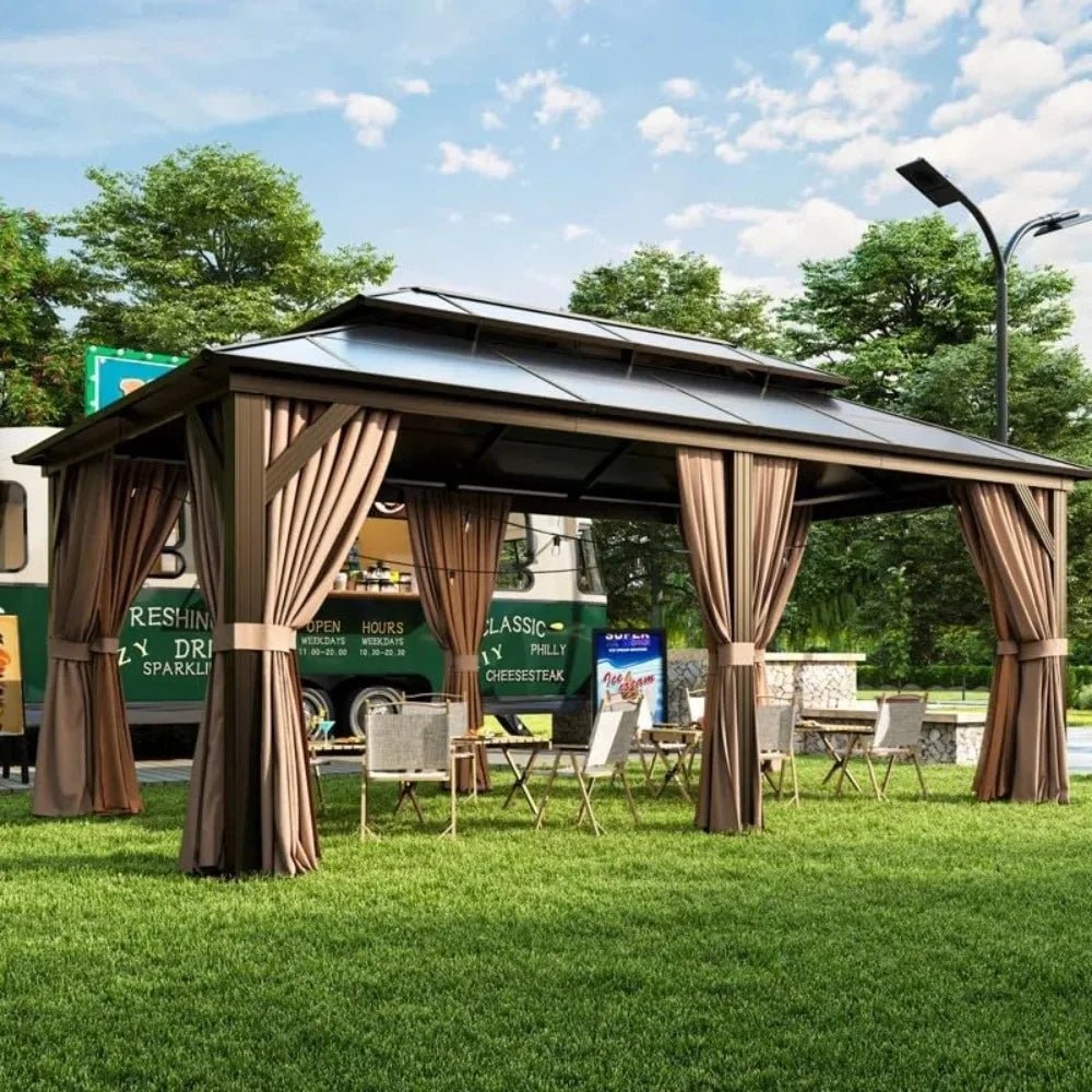 S3d2e3ef72aef40c5861ed1c6b29261f03.jpg Gardisand™ GrandHaven 12×20 Hardtop Gazebo - Image 1