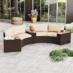 Gardisand™ CrescentLuxe Half-Moon Outdoor Sectional Sofa Set